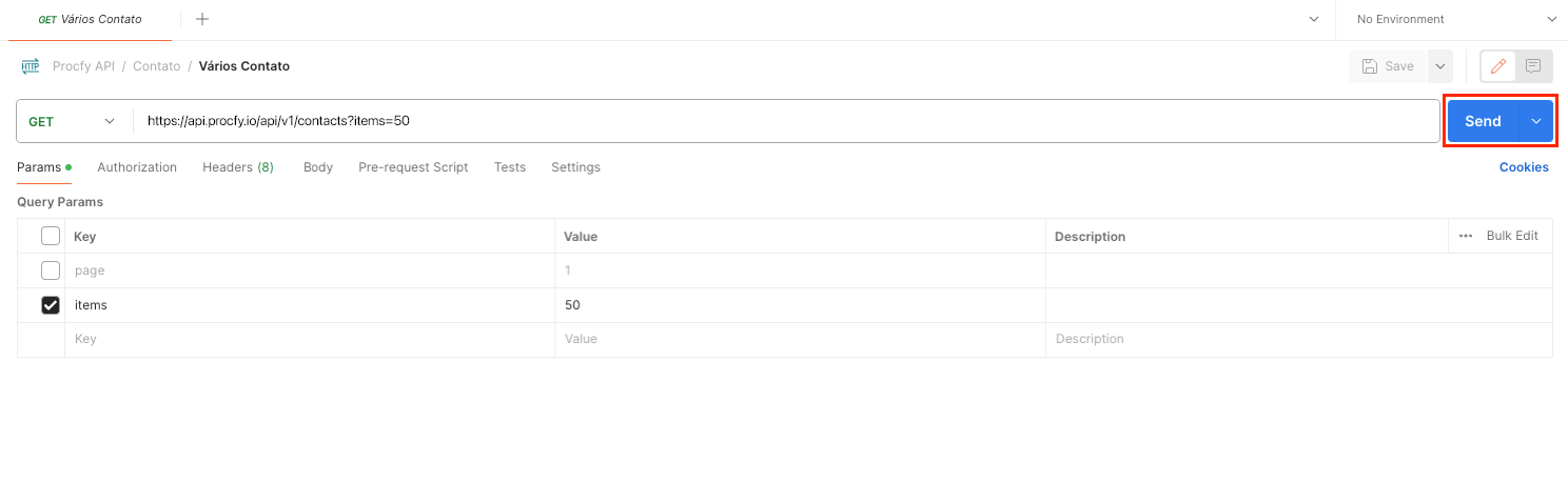 Adicionar chave de API